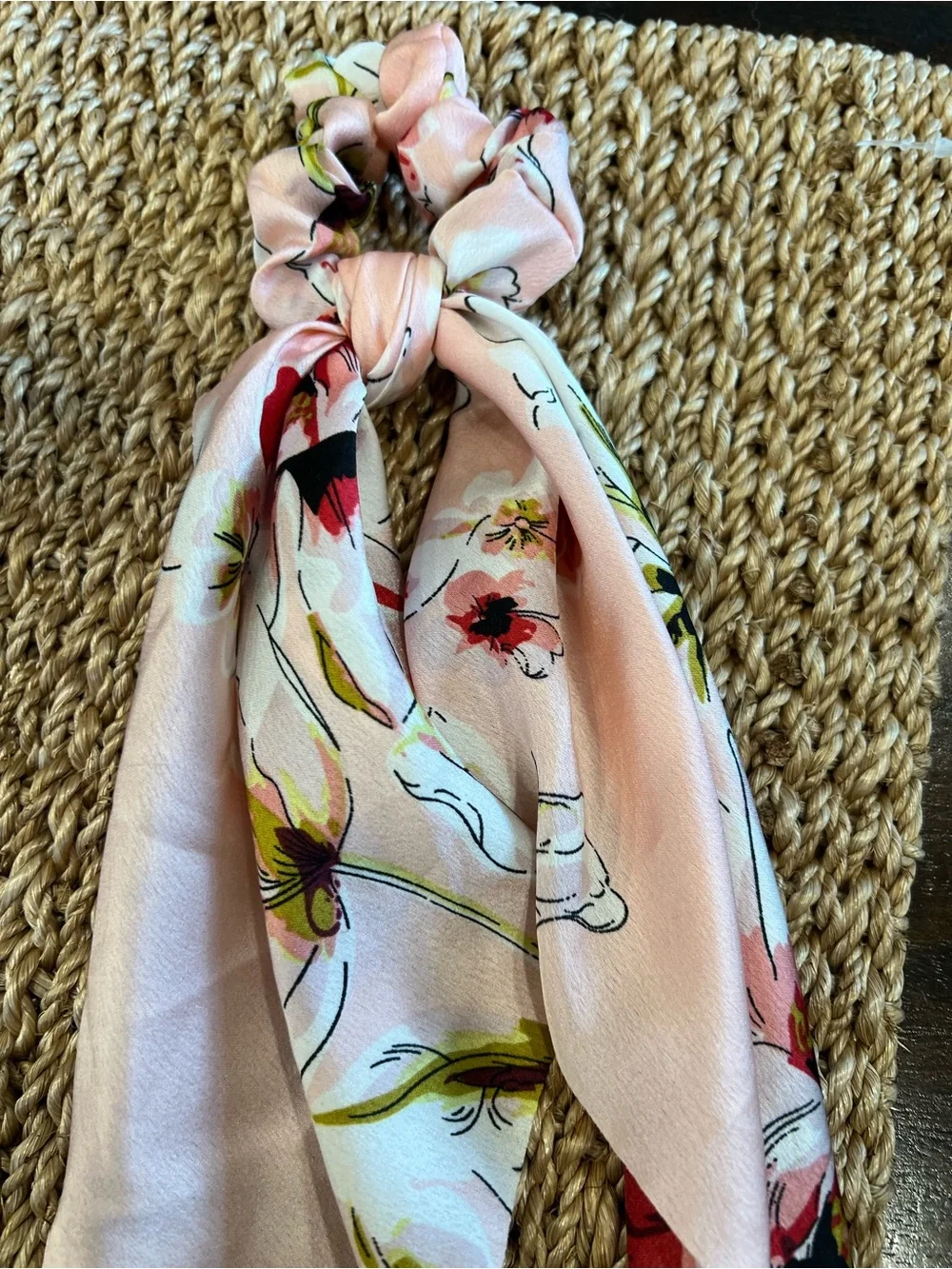 💕 Set of 3 Scrunchie Hair Scarves – Floral Prints – Imported 💕